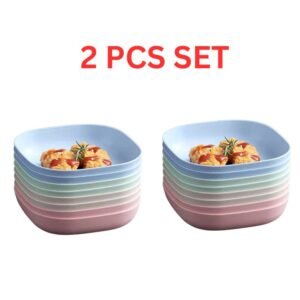 10 Pcs Multi-Function Plate Set with Stand (2 PCS SET)