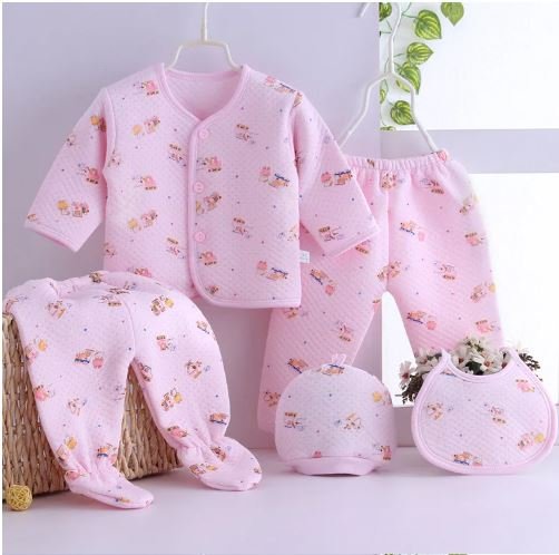 New Born Complete Clothes Set - 5PCS