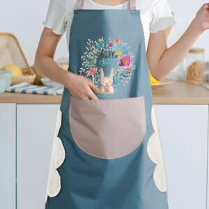 Kitchen Oil-Proof Hand Wiping Apron =1 PCS
