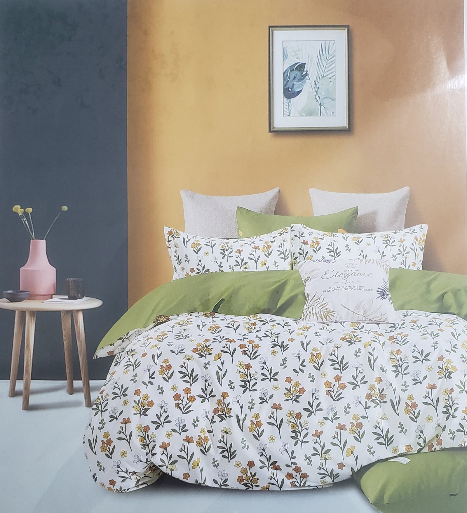 Printed Designs Cotton Bedding 4 Pcs Sets