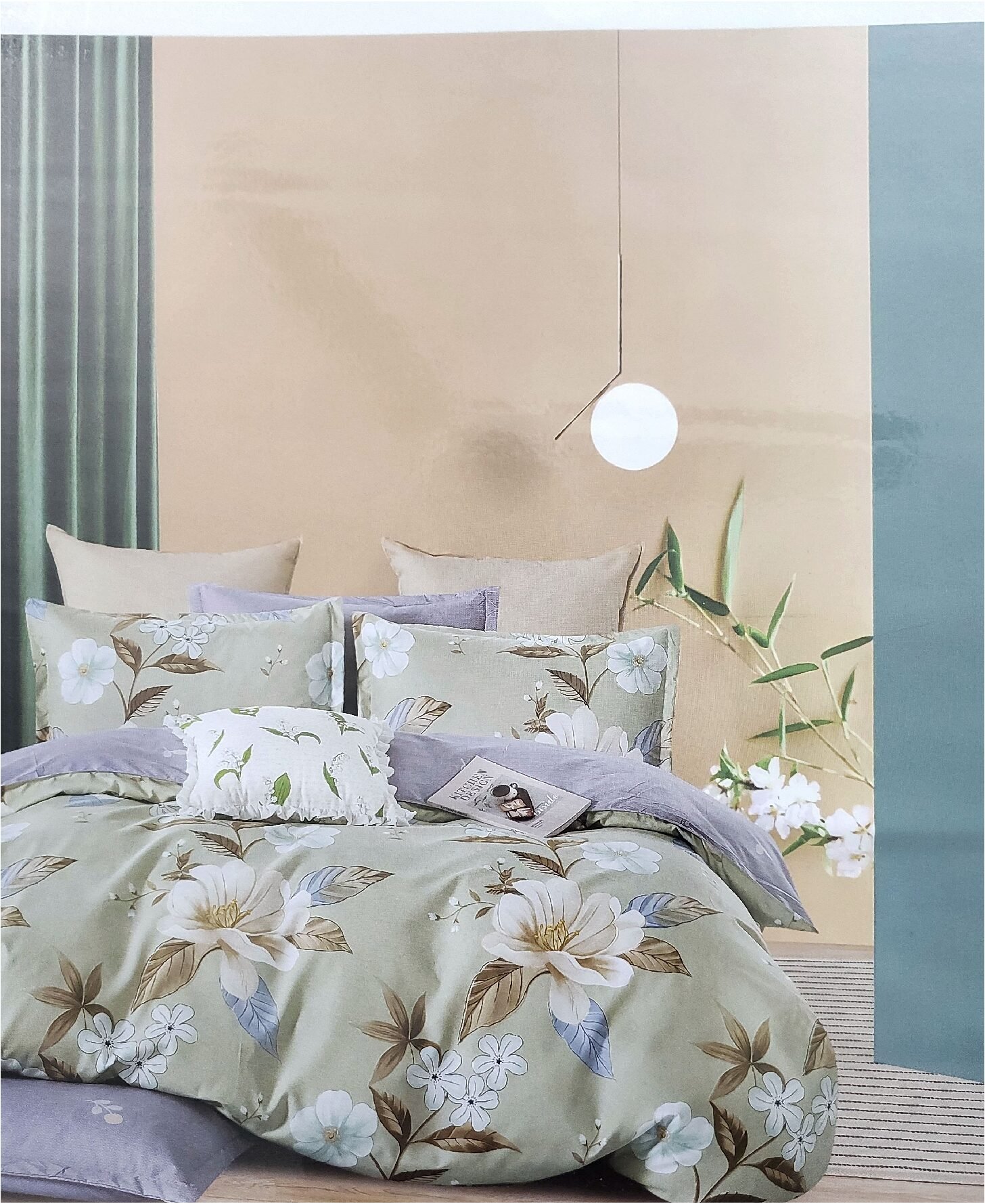 Printed Designs Cotton Bedding 6 PCS Sets