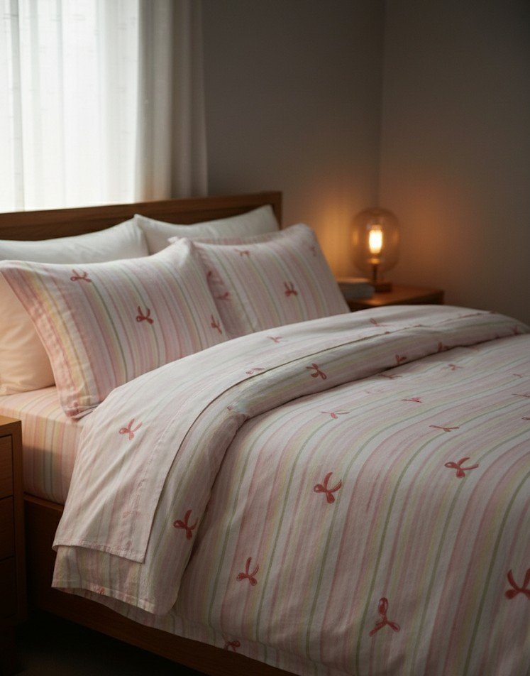 Printed Designs Cotton Bedding 4Pca Sets